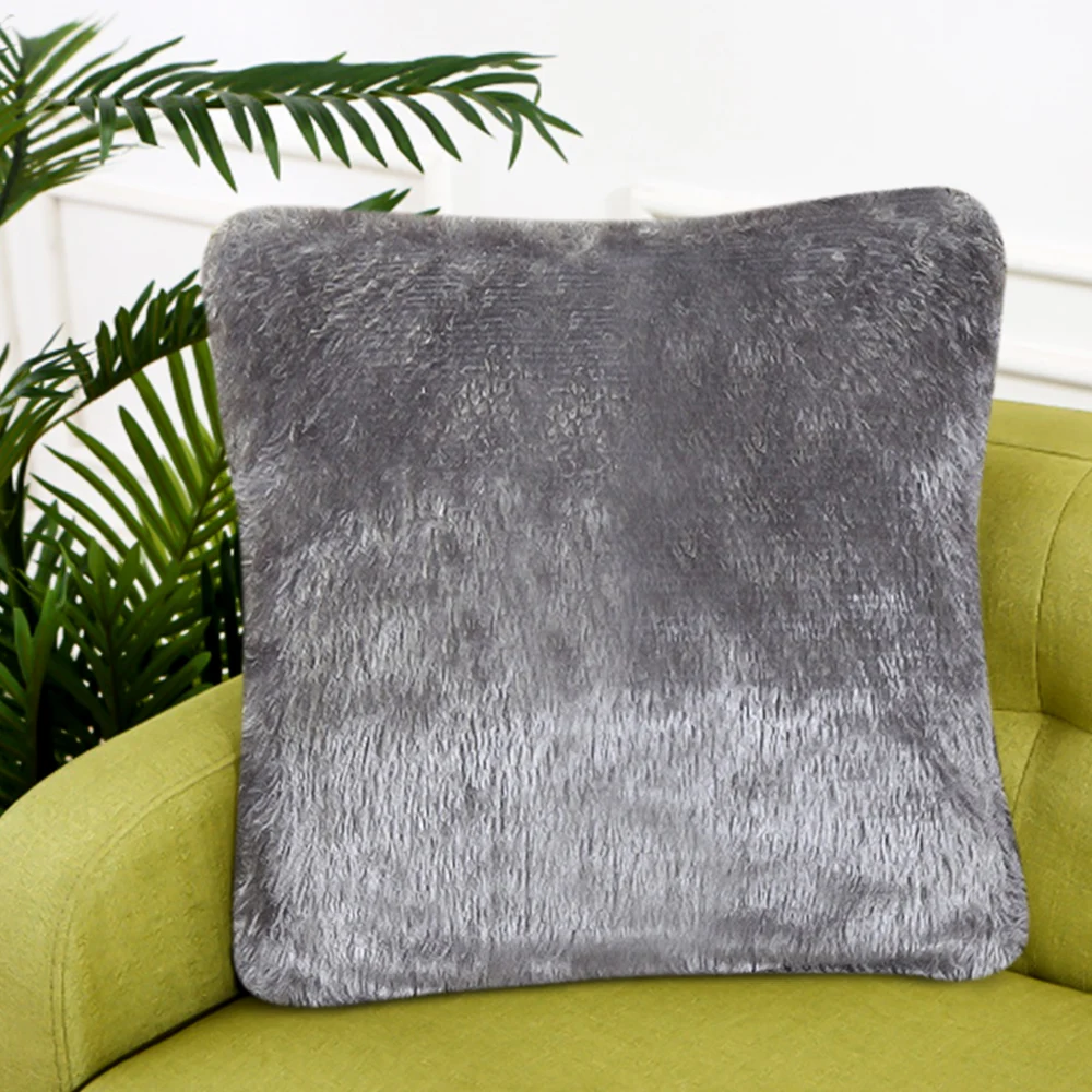 Пушистые плюшевые наволочки из искусственного меха лохматая мягкая подушка для