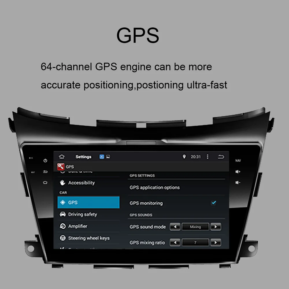 Автомобильный GPS-навигатор Android 10 0 для NISSAN Murano 2015-2022 4 Гб ОЗУ 8 ядер поддержка 3/4G WIFI