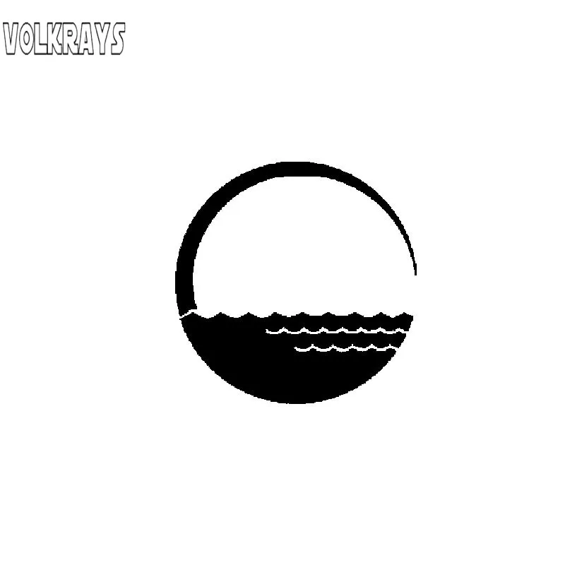 

Volkrays креативные автомобильные стикеры Красивая интересная Солнцезащитная и морская поверхность художественная виниловая наклейка автомо...