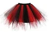 4277 Black and Red Принцесса миди Феи Тюлевая юбка плиссированная юбка-пачка для танца Женская юбка лолита Jupe Тюль Femme вечерние Пышные юбки для взрослых - Цвет: 4277 Black and Red