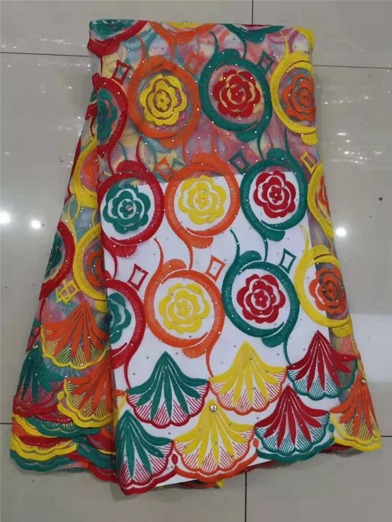 Высокое качество Французский Тюль Цветочная кружевная ткань 2020 африканская