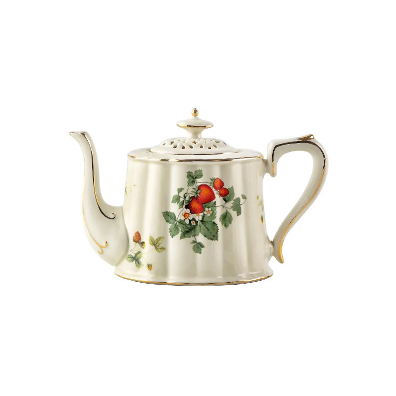 

European Retro Coffee Cup and Saucer Set Kitchen Ceramic Phnom Penh Large Tea Cup Kettle Plate Set Restaurant Bar Appliance