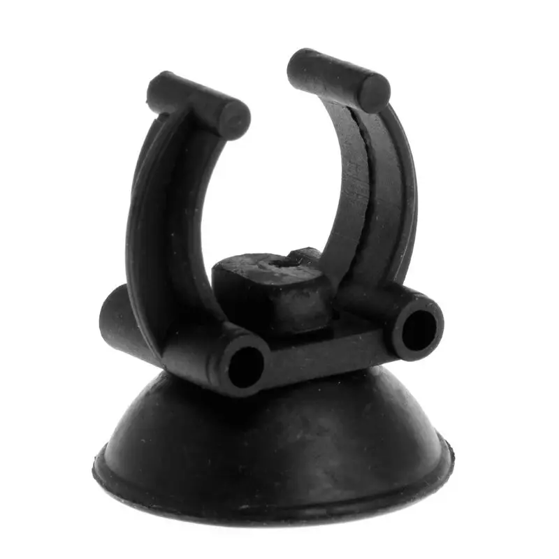 Черный зажим с присоской 30 мм Диаметр для аквариума нагреватель трубки