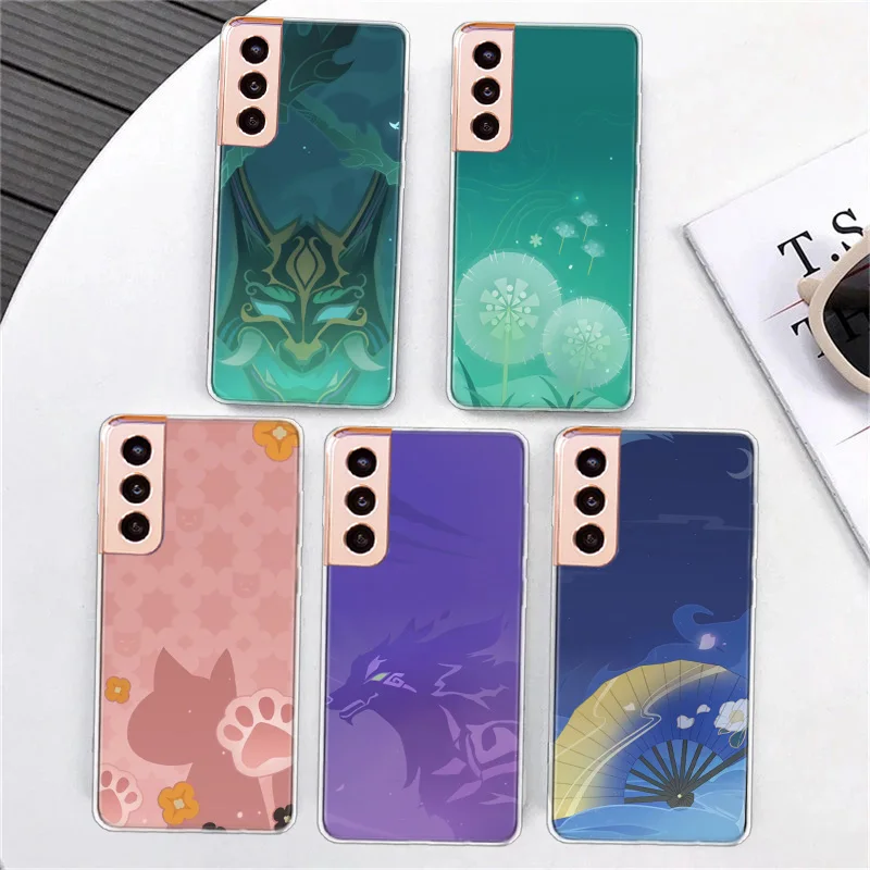 

Genshin Impact Icon Transparent Clear Phone Case For Samsung S21 FE S20 Plus Galaxy S23 S22 Ultra S10 S10E S9 S8 S7 Edge Cover T
