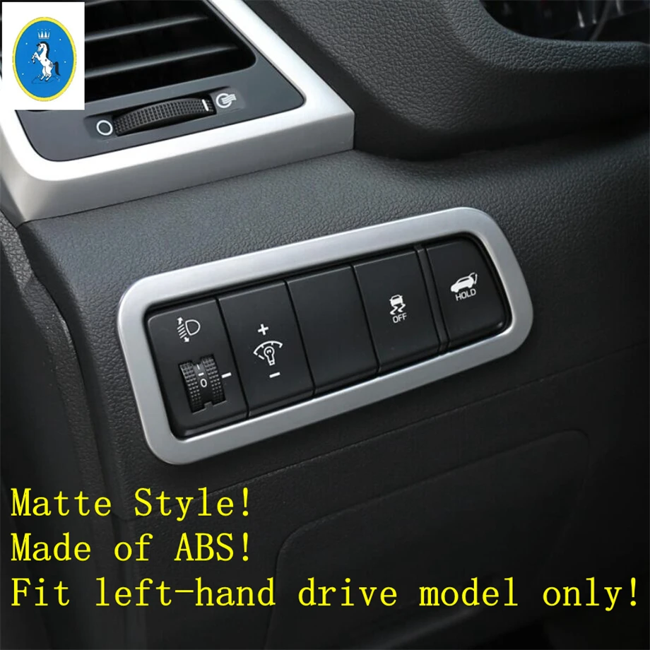 Yimaautotrims авто аксессуар головного света лампы кнопка включения рамки Накладка для