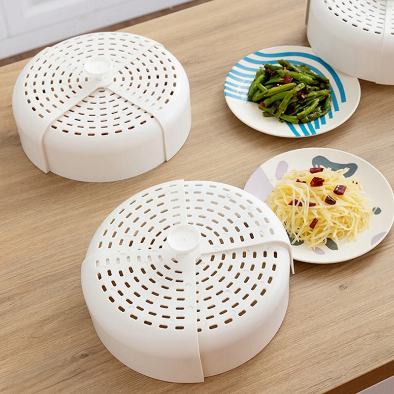 

Кухонная Пластиковая Складная крышка-Зонтик для еды, протектор еды для стола, крышка для еды, кухонные инструменты