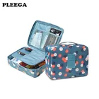 Женская сумка для макияжа PLEEGA, сумка для косметики, органайзер для туалетных принадлежностей, сумка для дорожного набора, дамская сумка с несколькими карманами