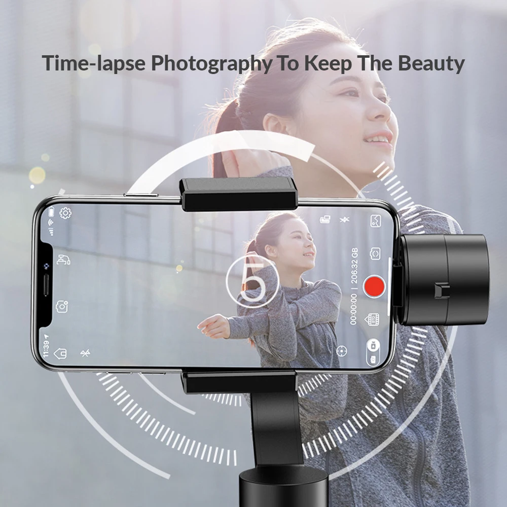 3 Axis Handheld Stabilizer Gimbal Smartphone Camera Anti-Shake Selfie Stick Handheld Gimbal Stabilizer For Phone Gopro3/4/5/6 enlarge