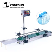zonesun desktop small waterproof conveyor belt automatic plastic glass bottle conveying tool for production