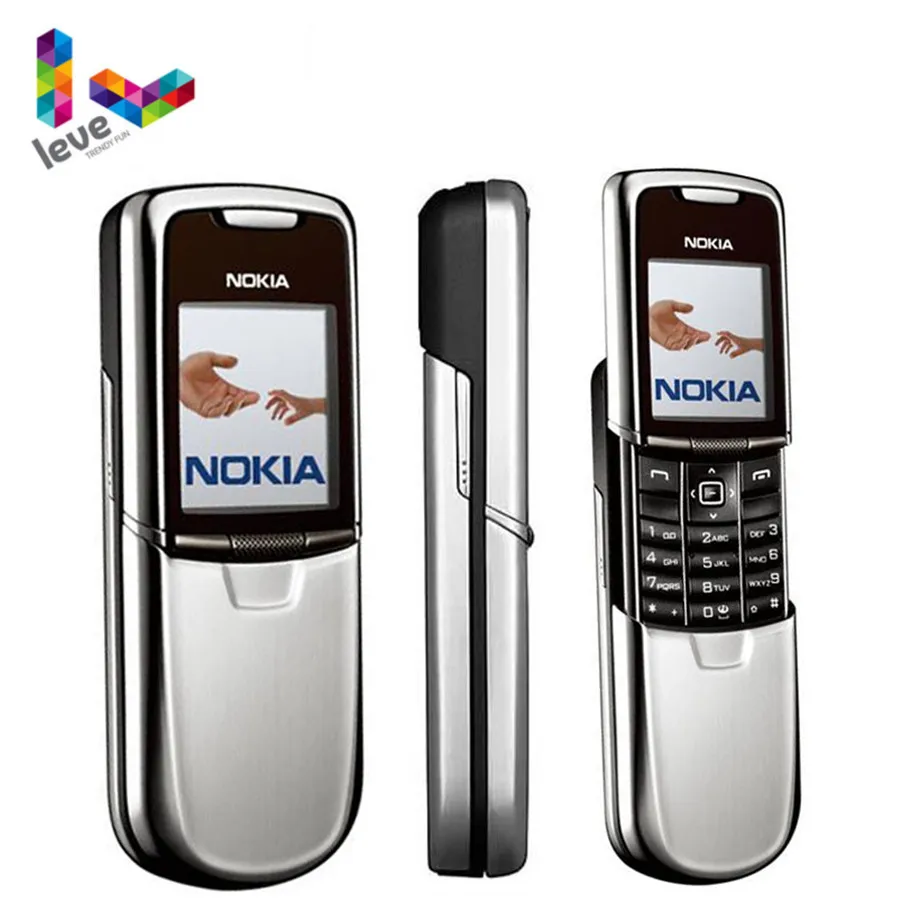 Original Nokia 8800 Mobile Phone 2G GSM Tri-band Unlocked Classic 8800 Refurbished Phone Russian Arabic Keyboard & 3 Colors
