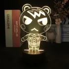 3D ночной светильник, игра пересечение животных маршала новые горизонты, декор для комнаты, милый подарок на день рождения светодиодный Светодиодная лампа для манги, детский подарок на любовь