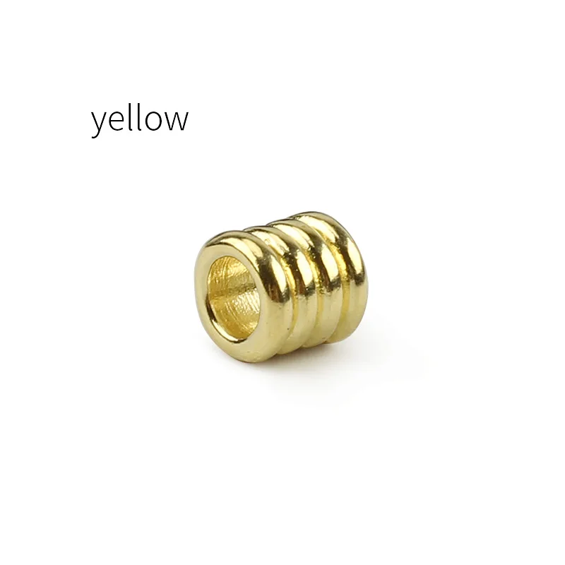 3pcs yellow 3 шт./лот латунные бусины для ножа зонтик веревка DIY медный маленький Паракорд шарик - Цвет: 3pcs yellow