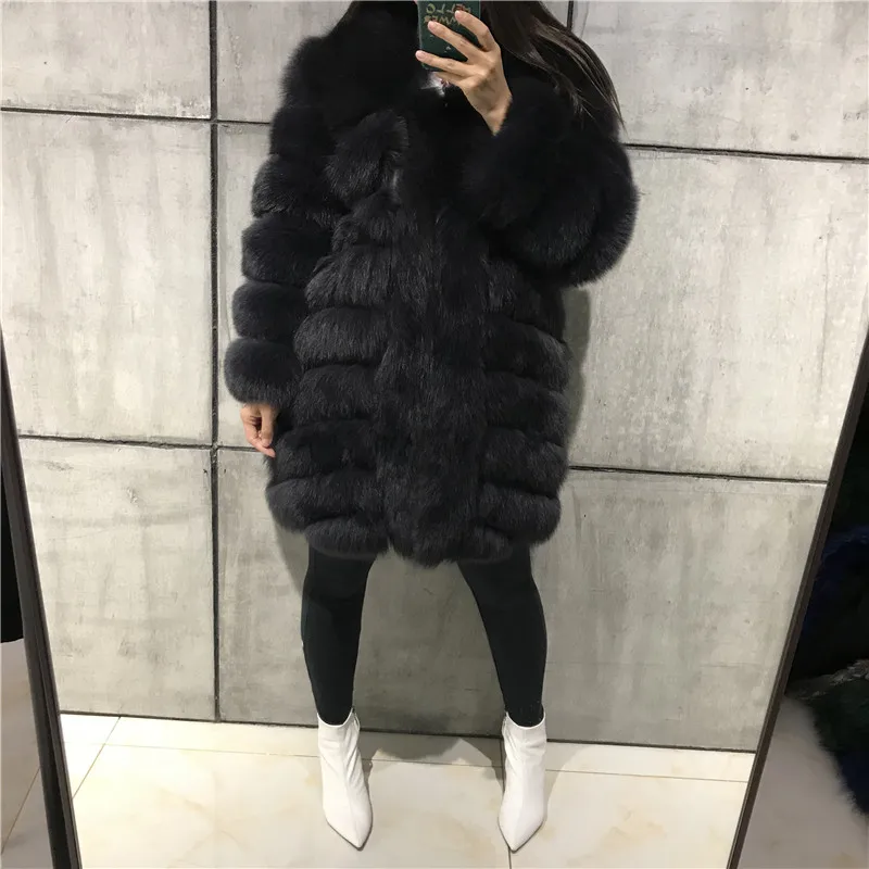 

fox ladies women real natural fur coat