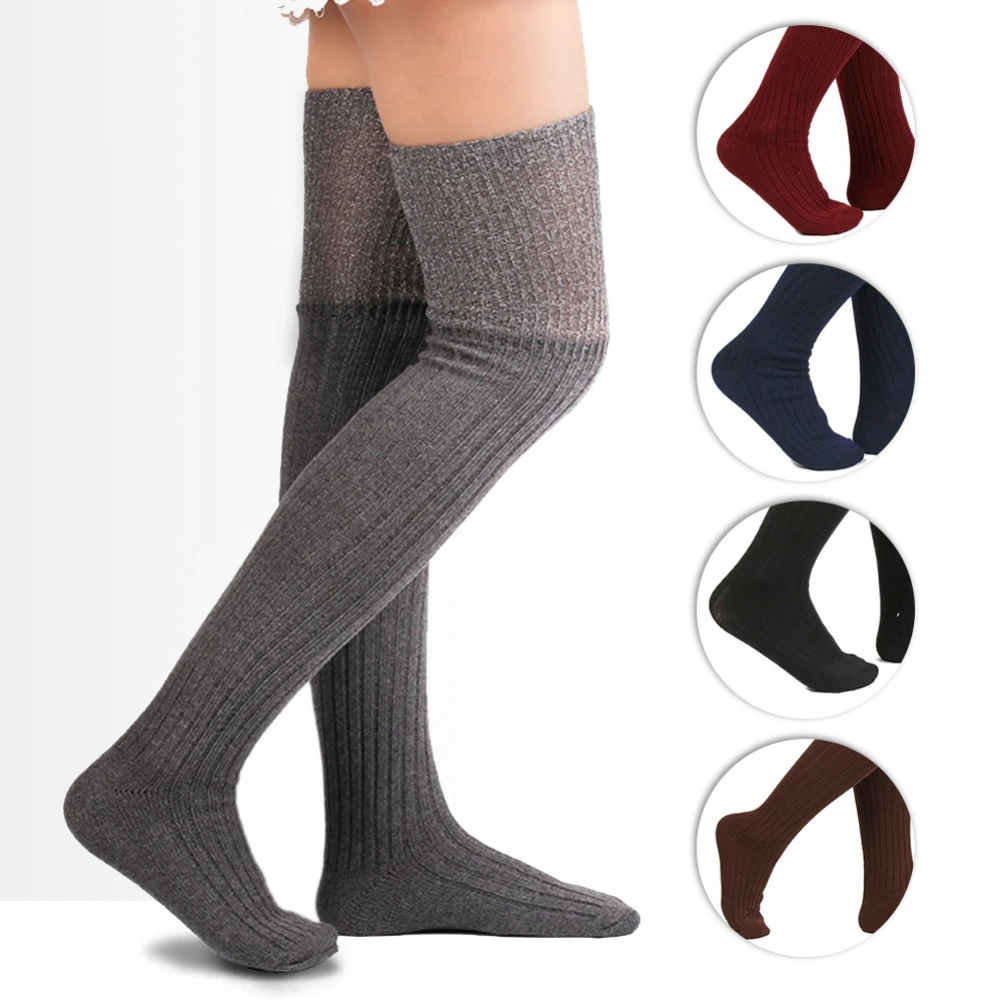 

Женские теплые чулки выше колена, женские чулки, длинные хлопковые чулки со шнуровкой, пикантные чулки, одежда