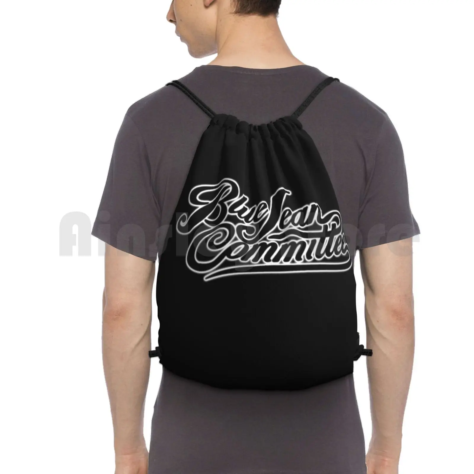 

The Blue Jean Committee Backpack Drawstring Bag Riding Climbing Gym Bag The Blue Jean Committee Bill Hader Movie Snl Music