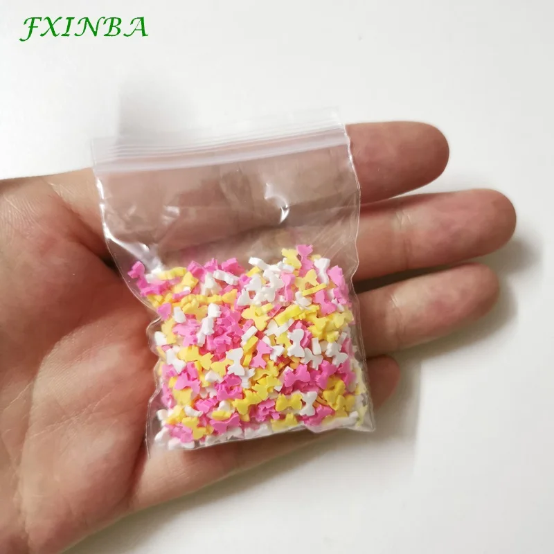 FXINBA 10 г Fimo амулеты дополнение разбрызгивает слизь наполнитель пушистая клейкая масса Игрушки слизь Поставки аксессуары глина DIY ломтики торта десерт