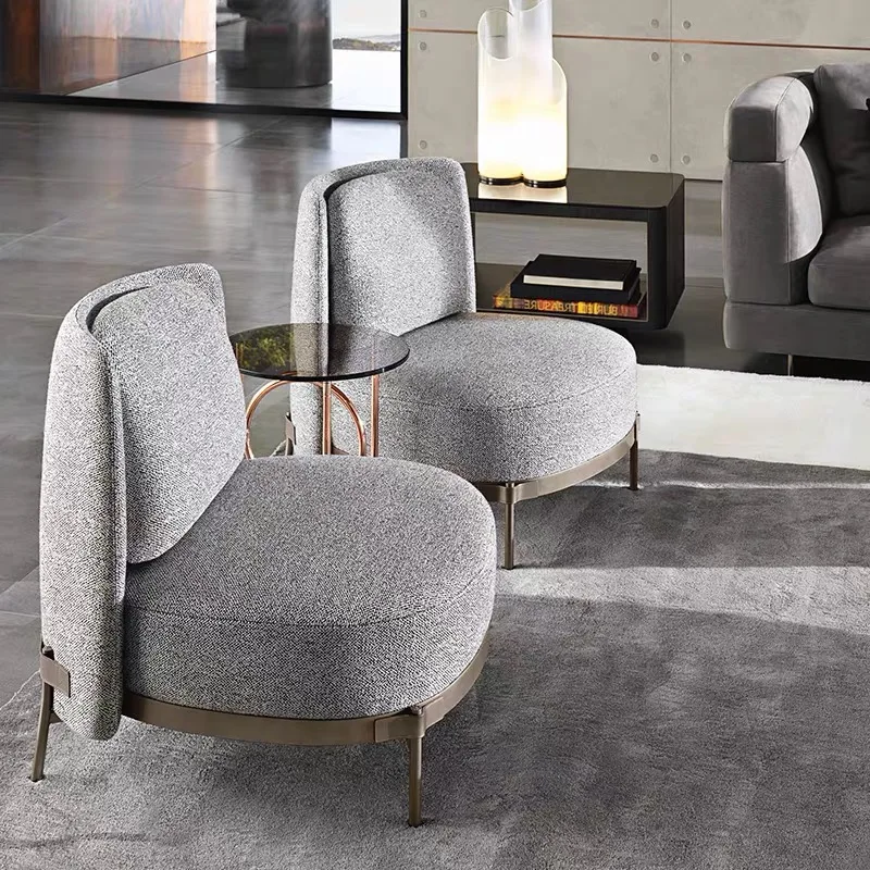 U BEST Современный итальянский дизайнерский стул для гостиной с обивкой тканевый