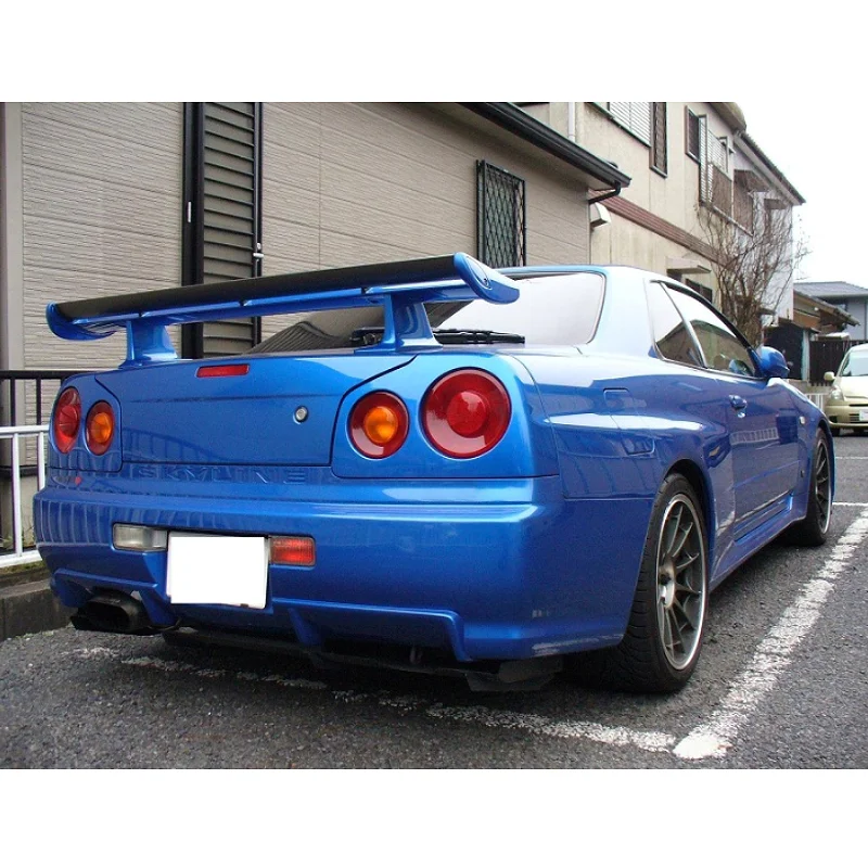 Задний бампер HSM из стекловолокна для Nissan Skyline R34 GTR задний фартук сплиттер