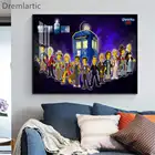 Настенный постер с принтом Доктор Кто ER6, холст, шелковая ткань, картины для кровати, бара, кафе, гостиной, Декор #21-0121-61