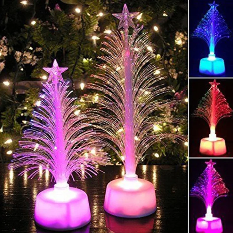 

LED Christmas fiber tree colorful color fiber tree light fiber Christmas tree