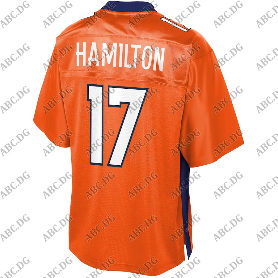 

Men Women Kid Youth Denver DaeSean Hamilton Pro Line Orange Primary Player Team Jersey
