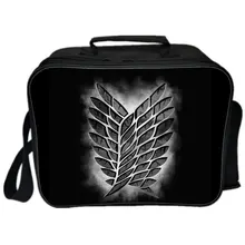 Attack On Titan Lunch Bag Support Customize School Lunch Box Boys Girls Bags Casual Travel Portable Cooler Bag Anime Bento Box