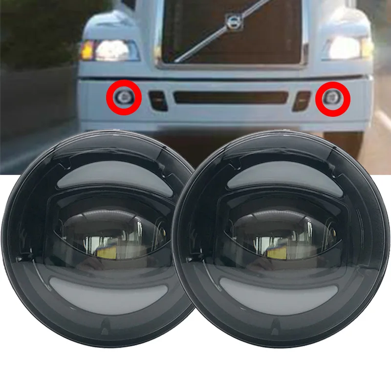 Новый Белый DRL 12 в 30 Вт внедорожные светодиодные противотуманные фары для Volvo VNM
