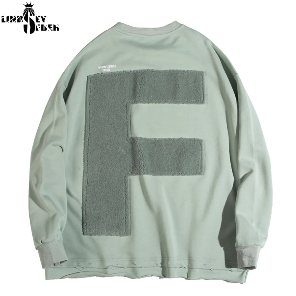 Lindsey Seader вышивка большой F пуловер толстовки кофты 2020 для мужчин и женщин хип хоп