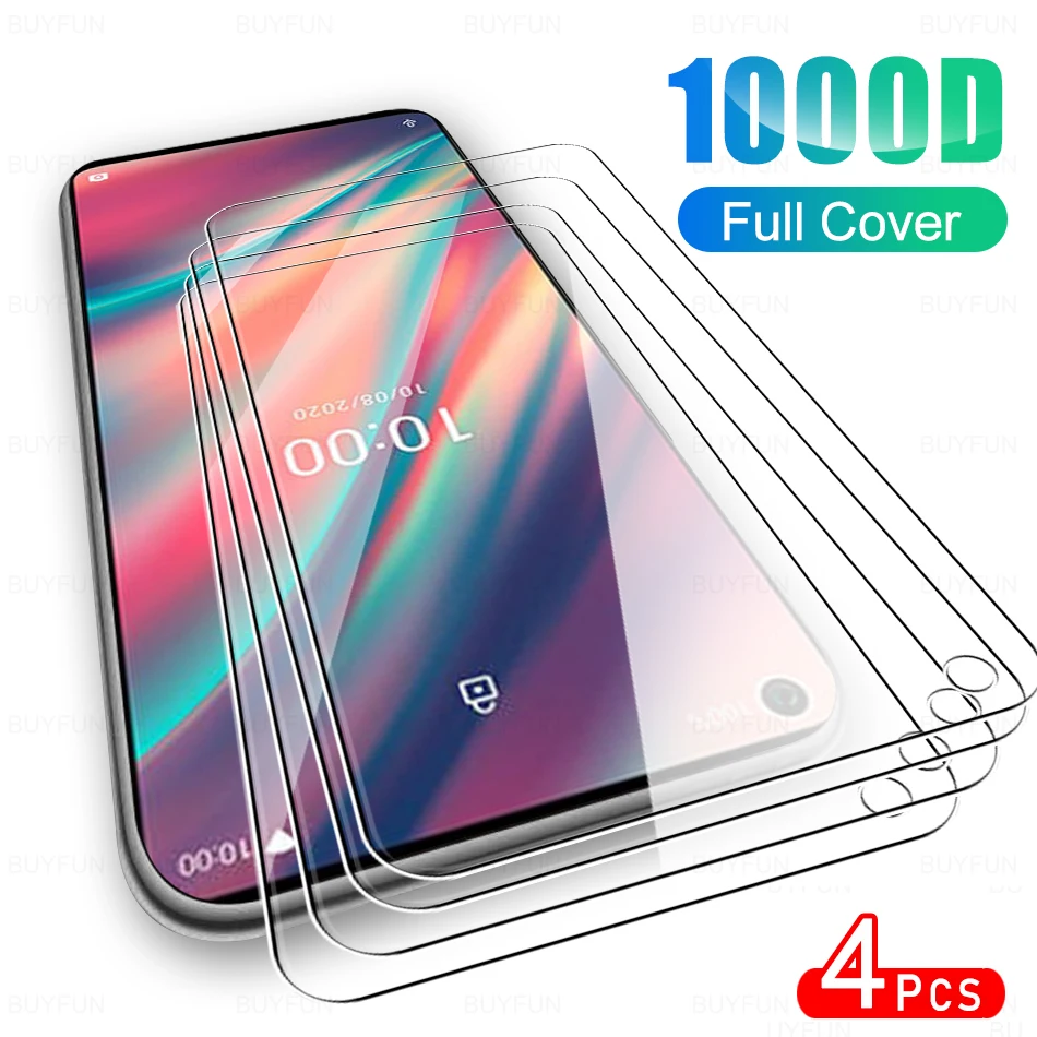 

4Pcs HD Full Cover Protective Glass For Wiko 5 Plus Phone Glass Screen Protector Film For Wi Ko 4 Lite Y81 Y 81 4Lite 5Plus 2020