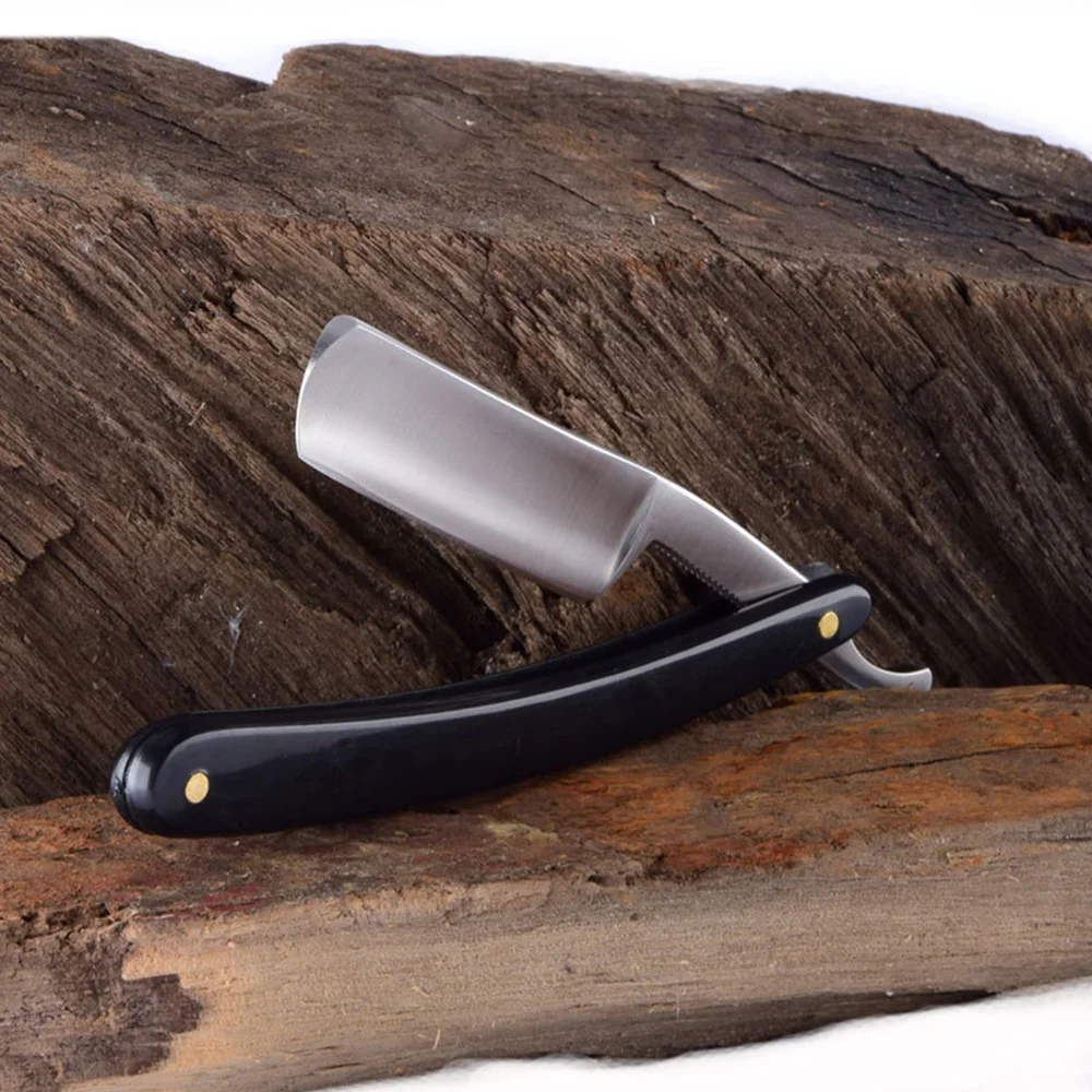 

Men Thin Beard Shaver Vintage Manual Razor Safe Barber Razor Hair Salon Shaver Hair Shaving Tool