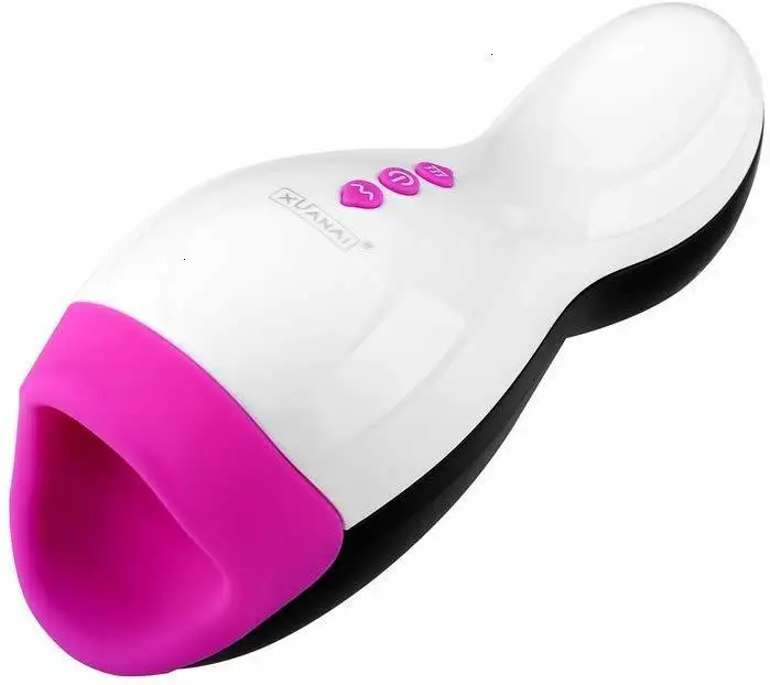 Electric Vibrating Airbag Vacuum Pump Powerful Sucking Masturbator Cup With Girl Moans Adult Products Oral Sex Toys For Men | Красота и