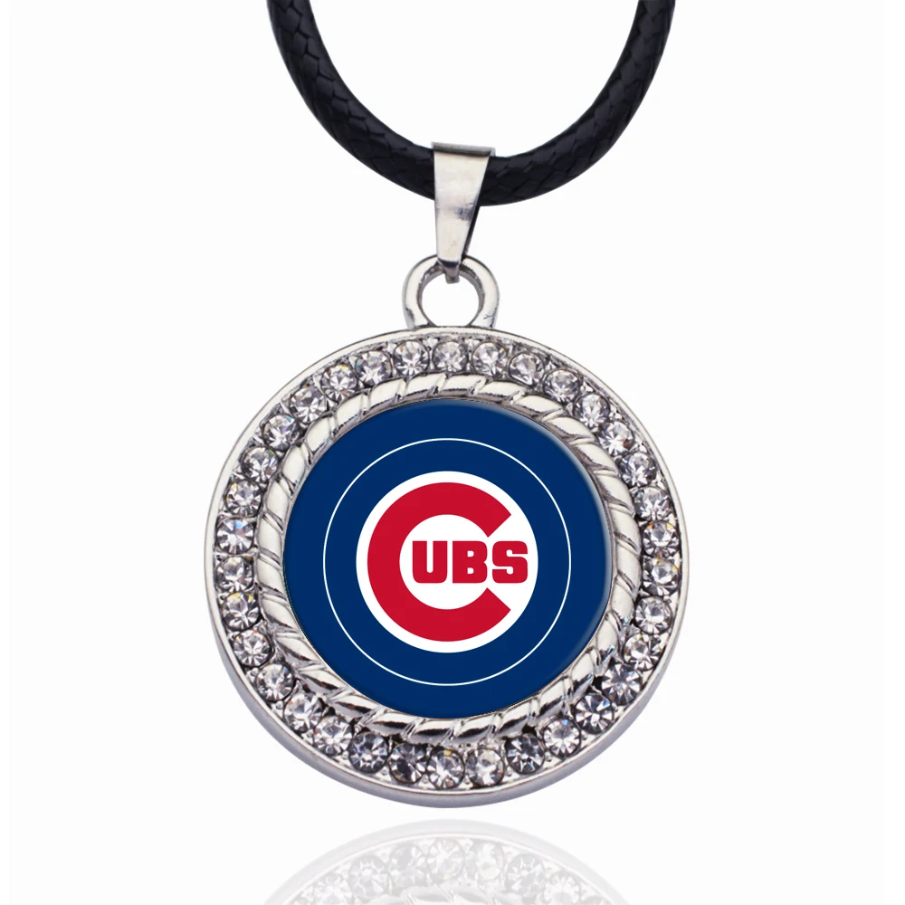 Хрустальное ожерелье с кулоном Чикаго идеально подходит для Бейсбольного игрока