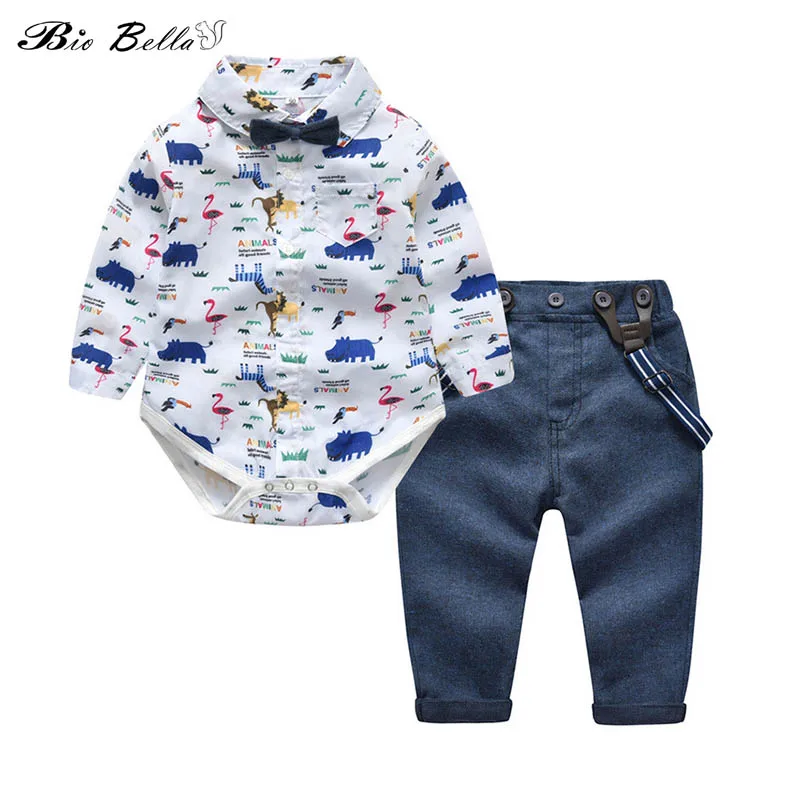 

Baby Kids Spring Autumn Boy Clothes Sets Tops+Pants 2Pcs Outfits Gentleman Terno Infantil Meninos Long Sleeve Cotton Boy Costume