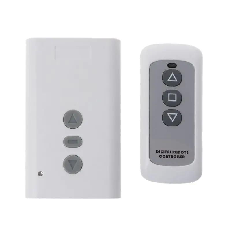 

P82F 433MHz AC220V 2CH Relay Receiver+RF Transmitter Wireless Remote Control Switch for Garage Door Motor Forward Reverse