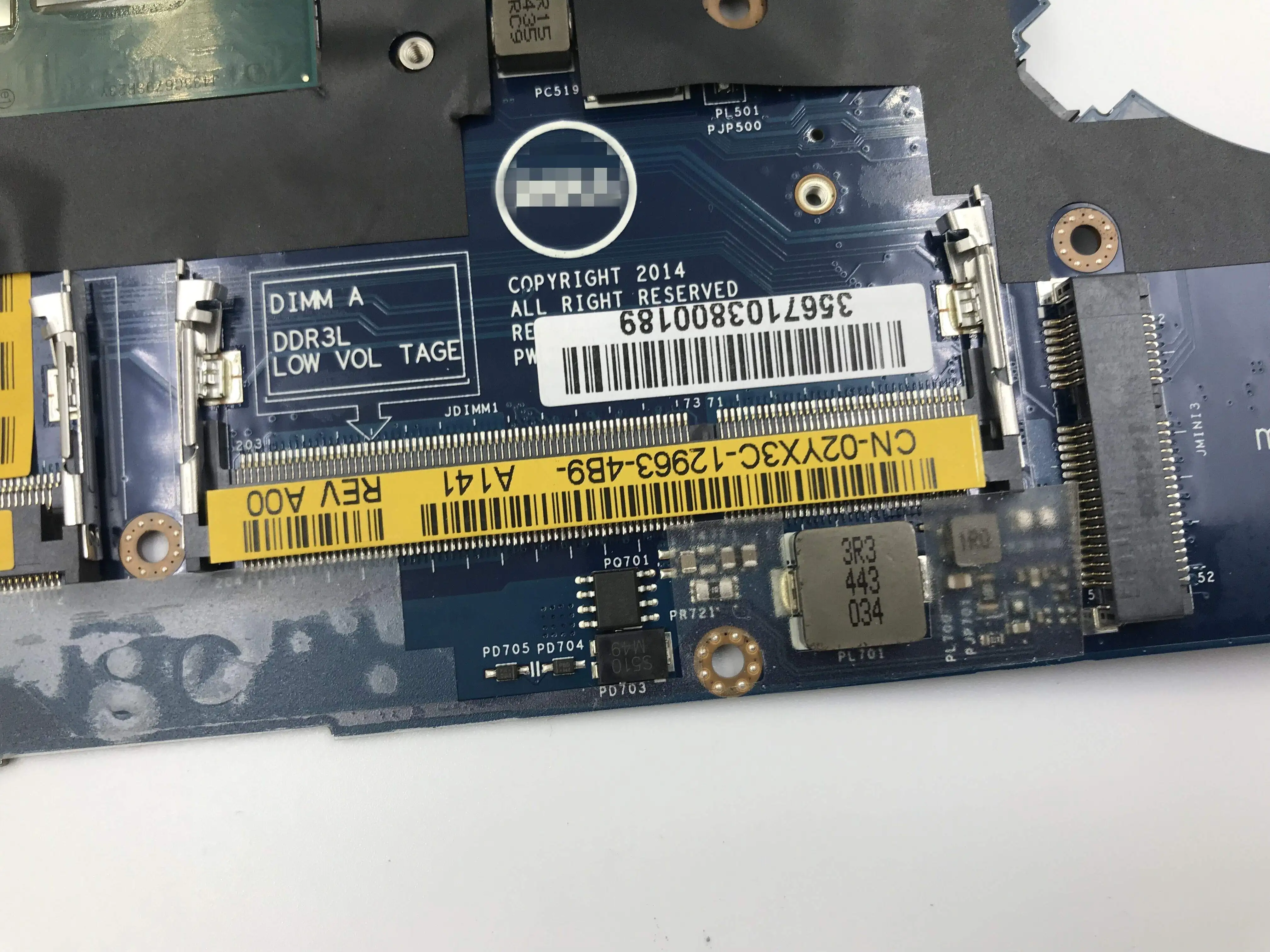 Для dell Latitude E7250 LA A972P CN 02YX3C 2YX3C материнская плата для ноутбука с I5 5200U cpu 100%