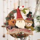 Новое Рождественское украшение, кольцо-подвеска в виде тростника для пожилых людей, снеговик, лось, маленькое украшение