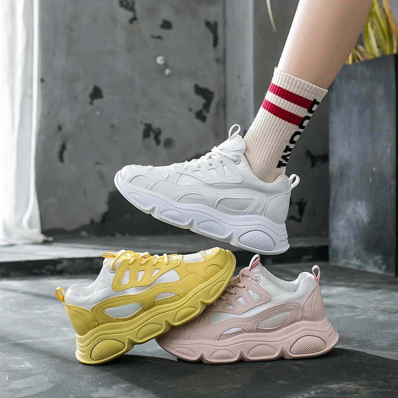 

Net red dad shoes women ins tide 2020 spring new wild thick bottom casual running shoes platform sports shoes women's shoes