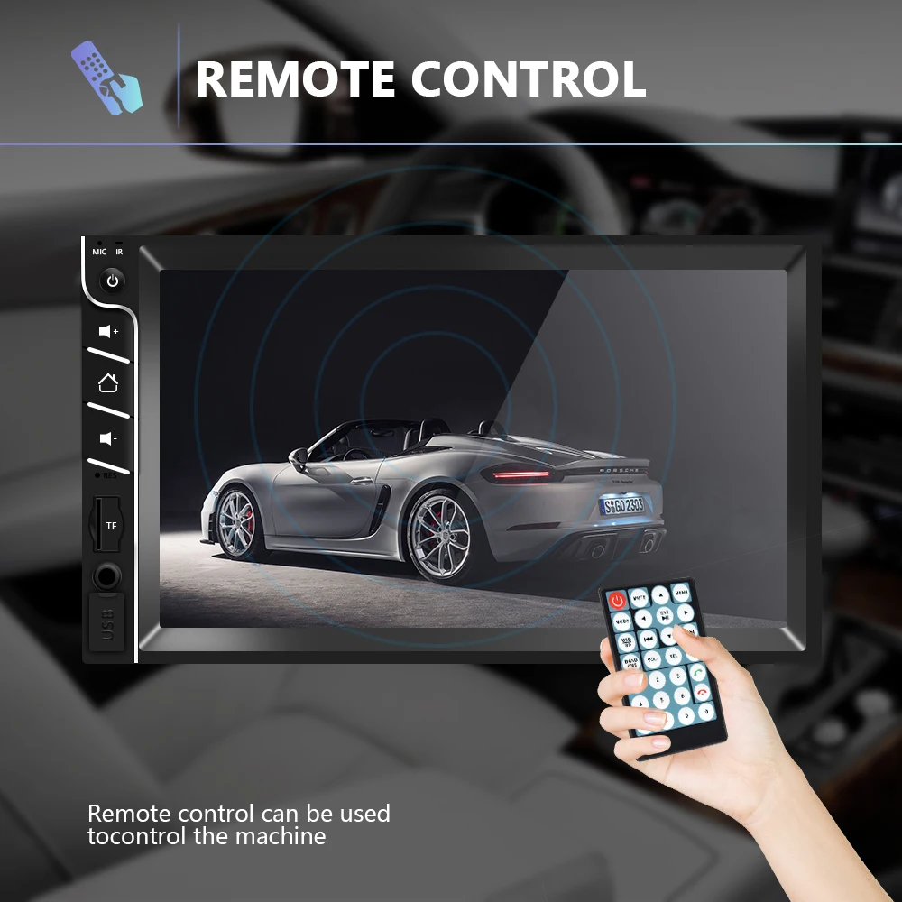 AMPrime 2 din стерео радио 7 &quotАвторадио с сенсорным экраном Bluetooth мультимедиа MP5 плеер