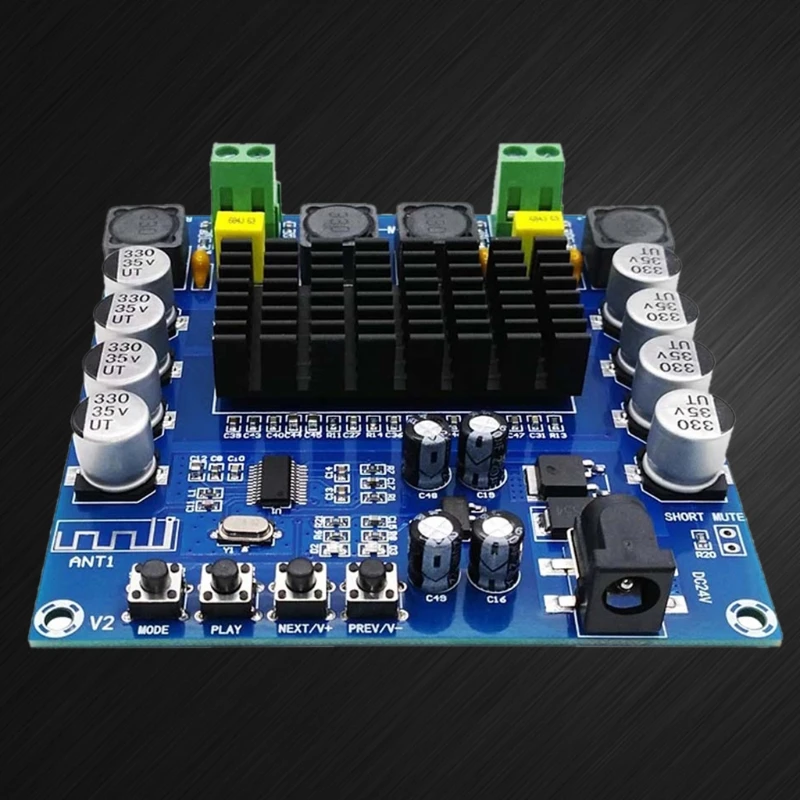 Высокомощный Модуль платы цифрового усилителя мощности Bluetooth 5 0 TDA7498 2x100