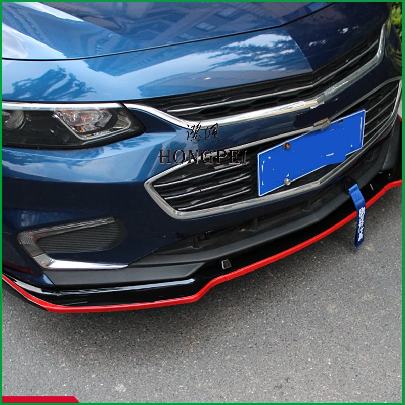 Для Chevrolet Malibu Red Line Series передний бампер для губ Диффузор защитная пластина спойлер комплект обшивки