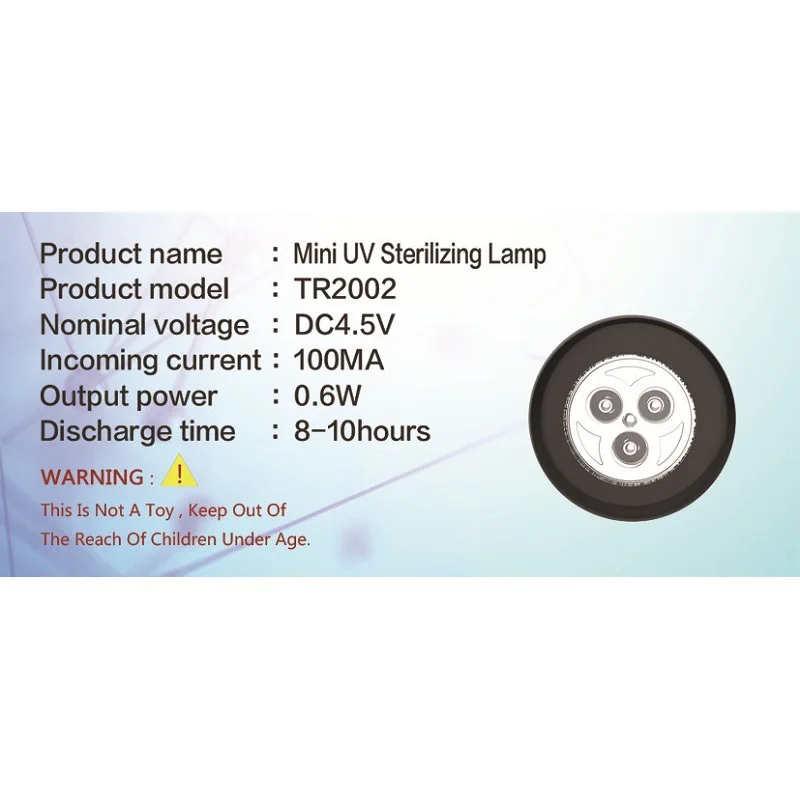 

Mini LED Ultraviolet Light Car Germicidal Lamp 365nm UVC bulb Disinfection Sterilization Portable UVC Lights for Home Travel