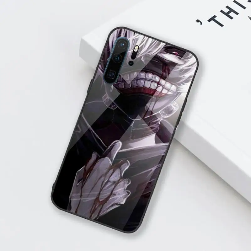 

Tokyo Ghouls Phone Case Tempered glass for Huawei Honor Mate P 9 10 20 30 8X 7A V10 Pro Plus Lite NOVA 3E 3I 5 5I Pro