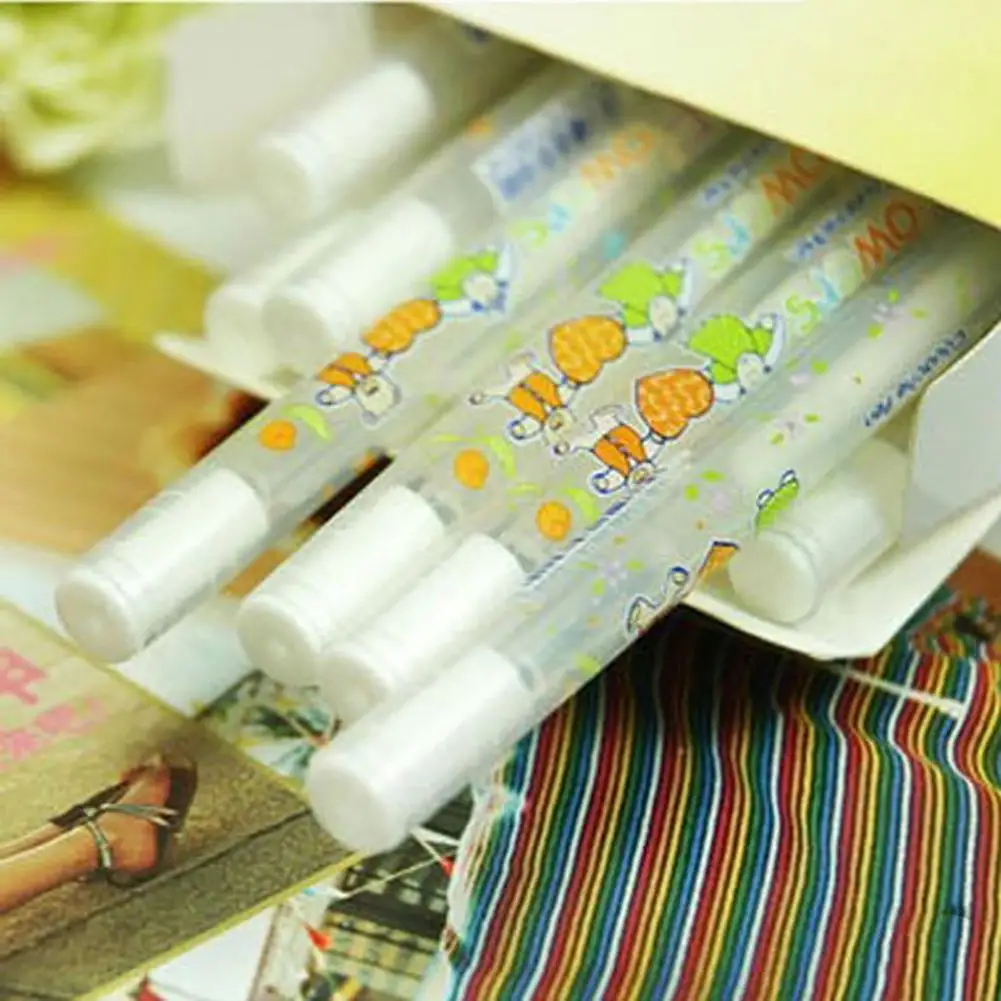 Белая чернильная цветная фотоальбом 0 8 мм гелевая ручка Милая унисекс подарок