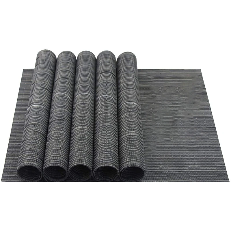 

Washable Woven Kitchen Elegant Placemats for Dining Table,Set Of 6