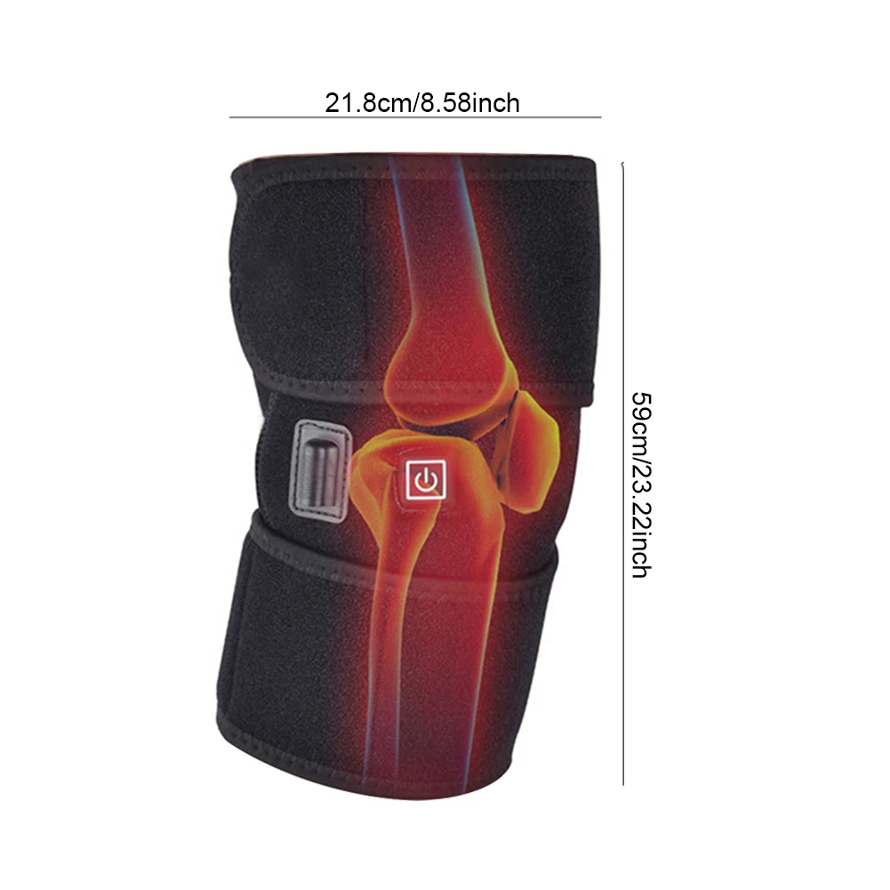 

Men Women Non Slip Pain Relief Knee Brace Health Care Arthritis Gift Thermal Therapy USB Heated Wrap Guard Support Electric Pad