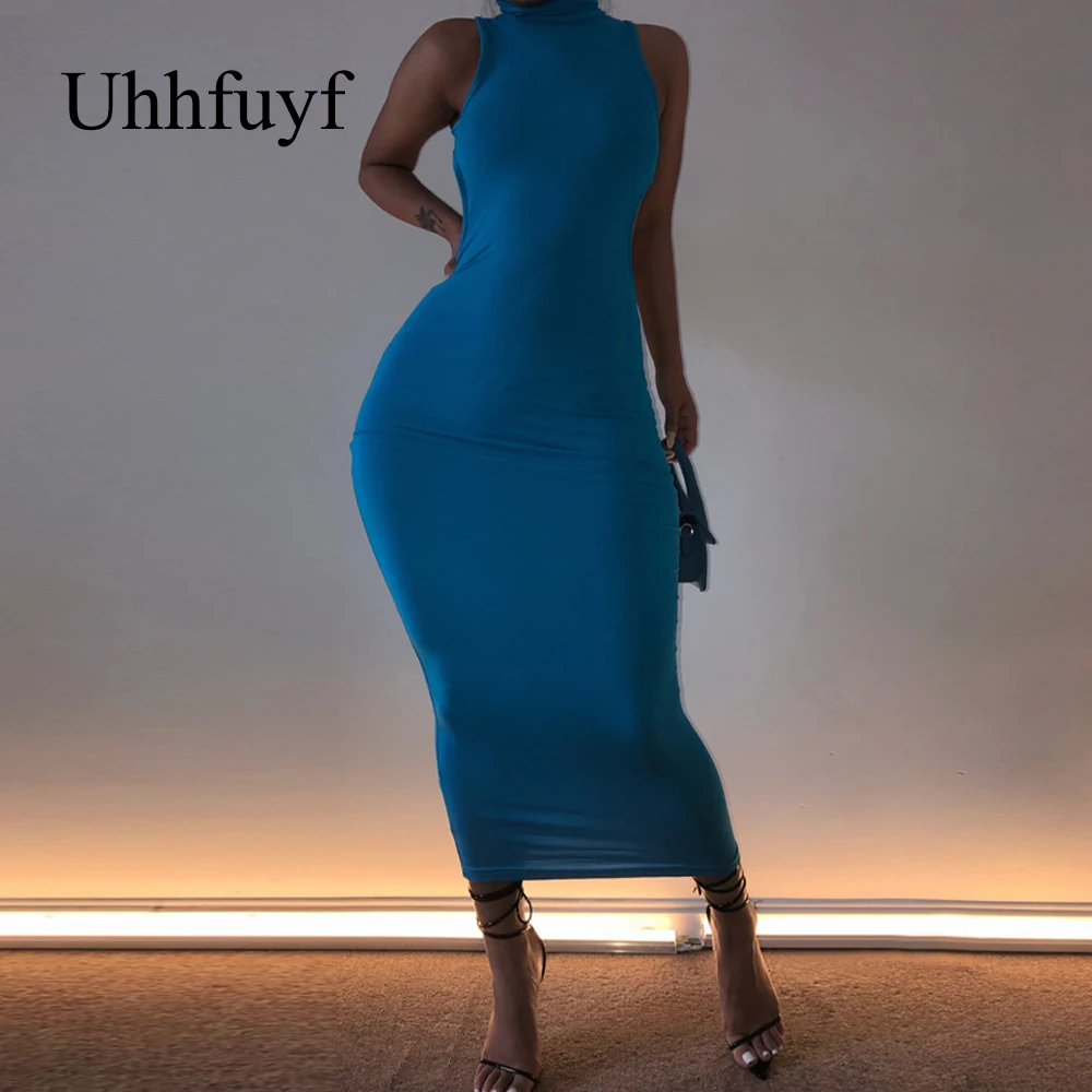 Uhhfuyf хлопчатобумажной ткани с низким вырезом на спине платье женское Сексуальное