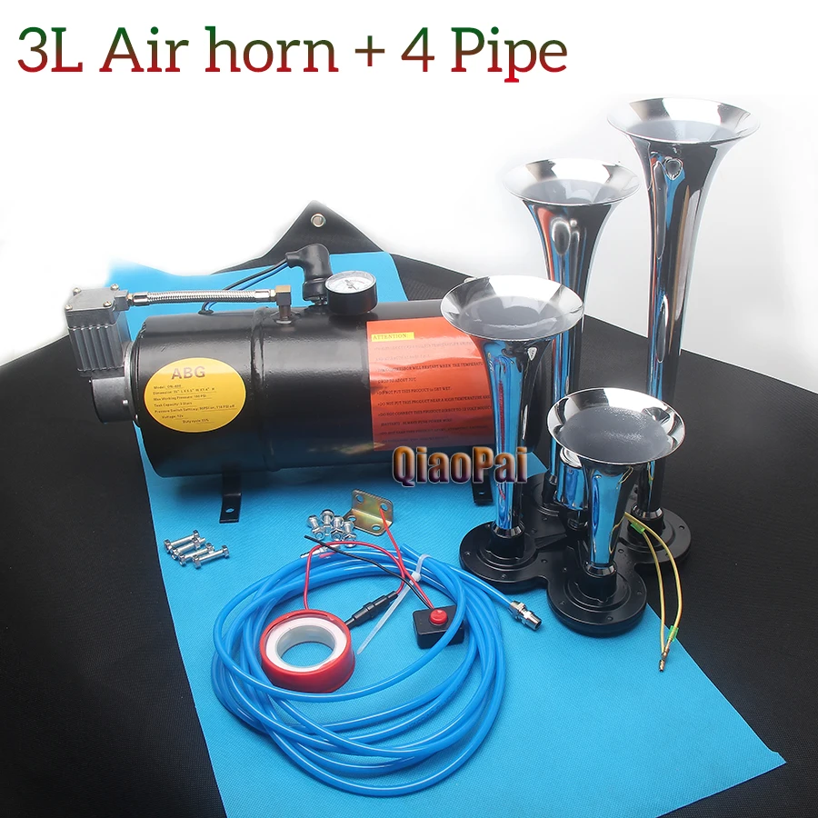 Автомобильный компрессор для клаксона 12V 3L Поезд Труба лодка автомобиль