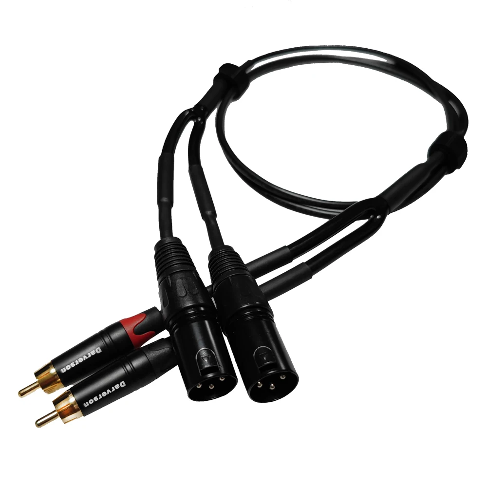 Hi-Fi XLR к RCA аудио aux Кабельный адаптер преобразователь для микшера динамик DAC