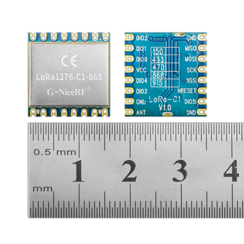 Lora1276-C1-868 SPI интерфейс 100mW SX1276 868MHz 4KM беспроводной модуль приемопередатчика |