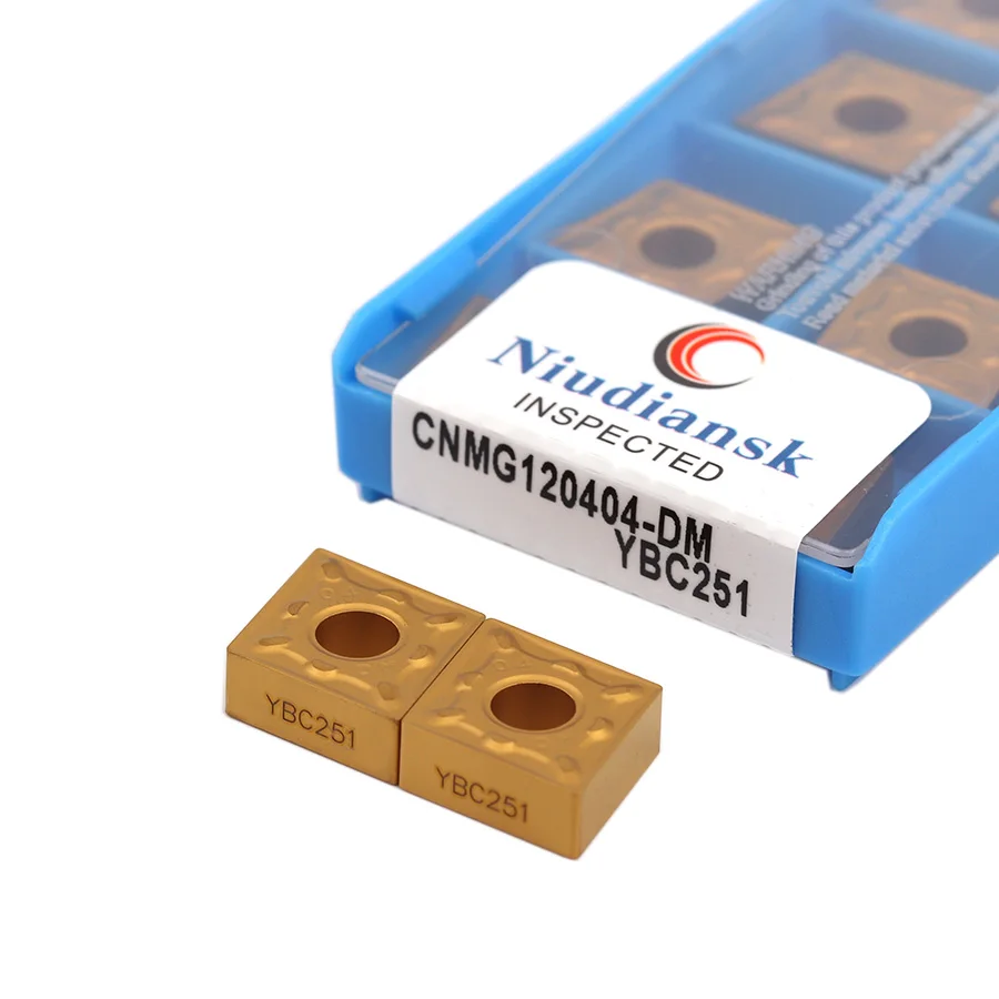 

CNMG120404 CNMG120408-DM CNMG120412-DM YBC251 YBC252 External Turning Cutter Carbide Inserts CNC Lathe Tool Steel Cutting Blades
